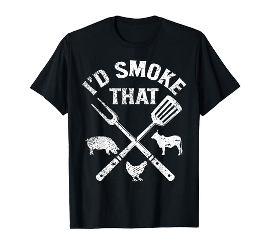 Id smoke that pig chicken cow bbq Top T-Shirt