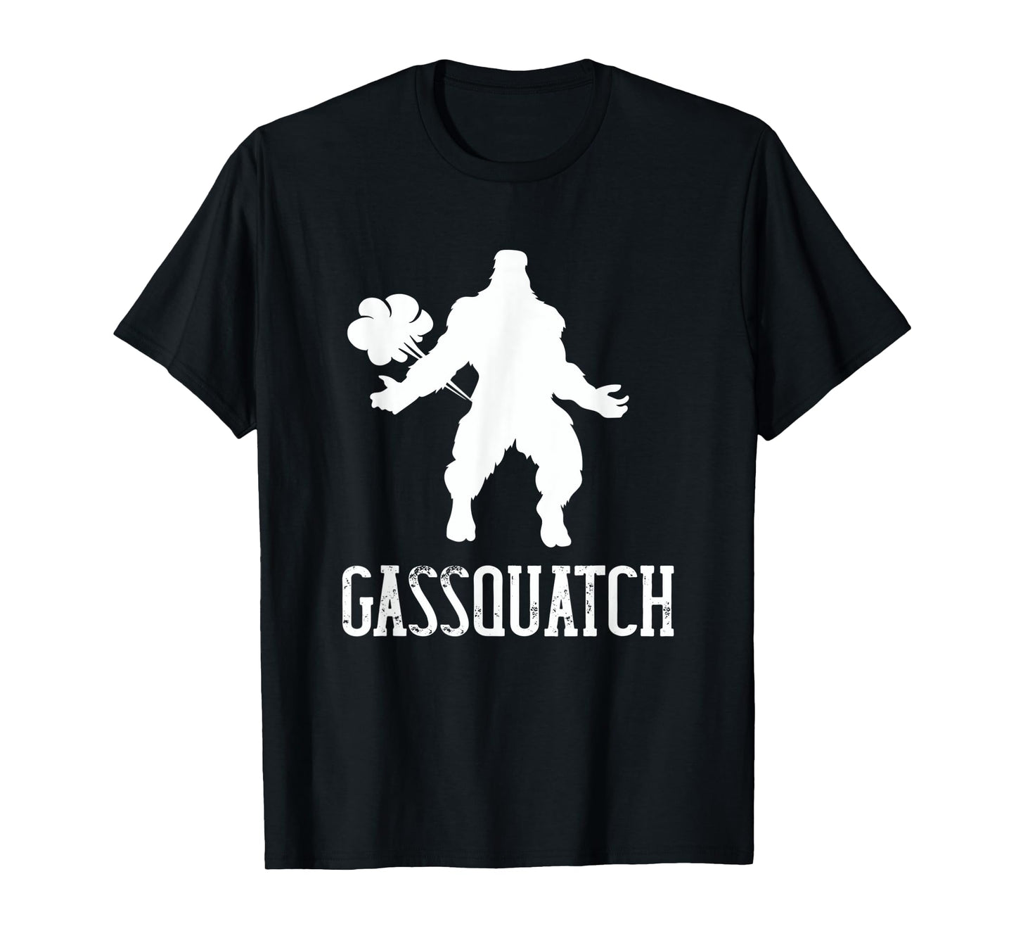 Gassquatch Bigfoot Farting Sasquatch Fart Funny Dad Joke T-Shirt