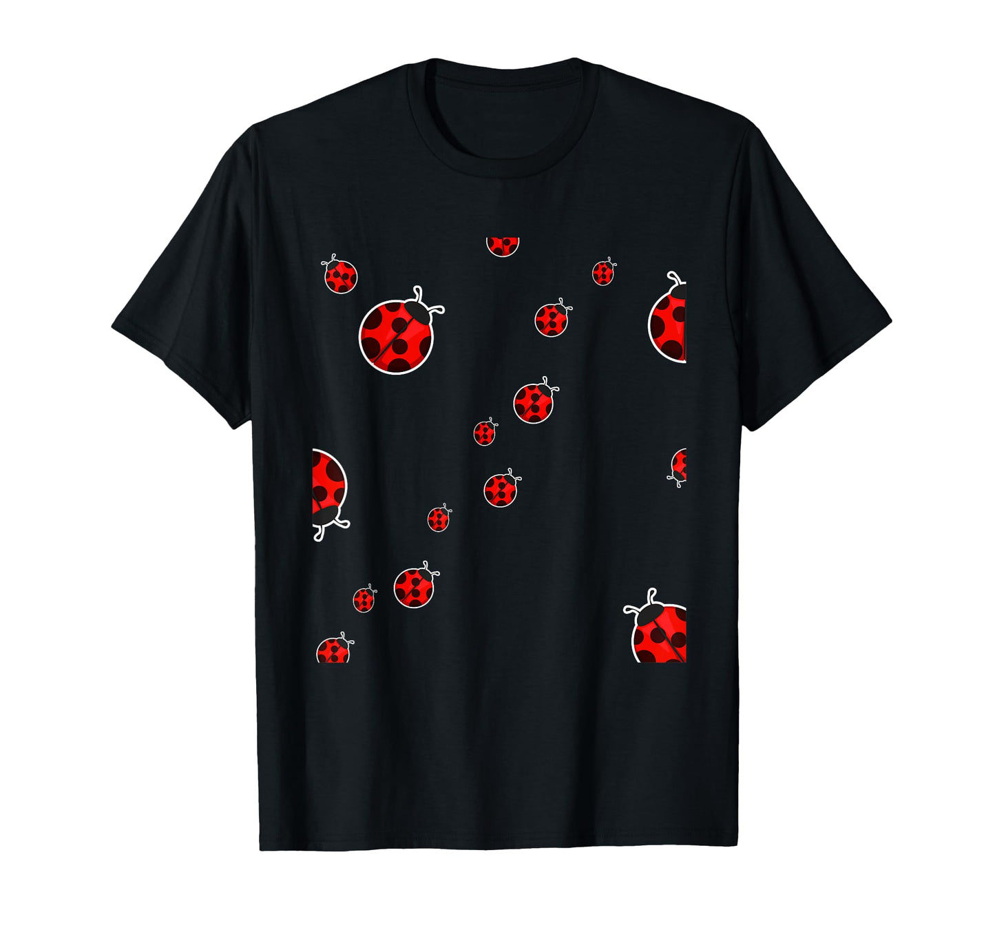 Cute Ladybugs Everywhere Bugs Lover Biologist Insects T-Shirt
