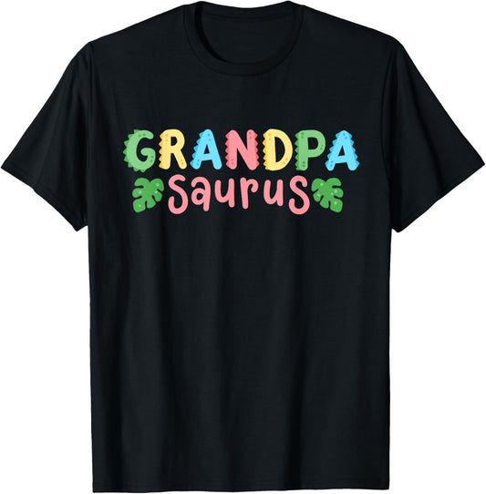 Grandpa Saurus Kids Dinosaur Birthday Party Family Matching T-Shirt