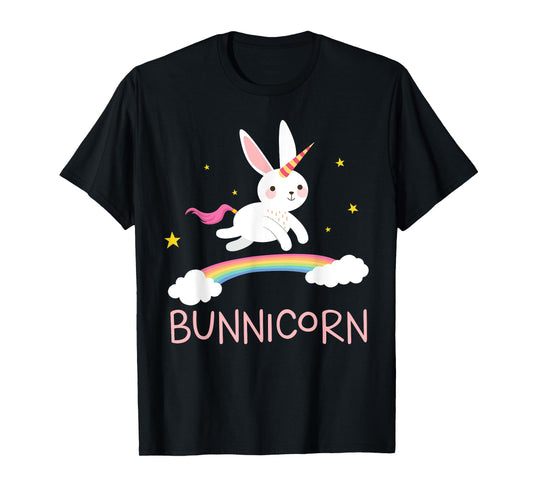 Unicorn Shirt Bunnicorn Bunny Rabbit Cute Tee Men Women Kids T-Shirt