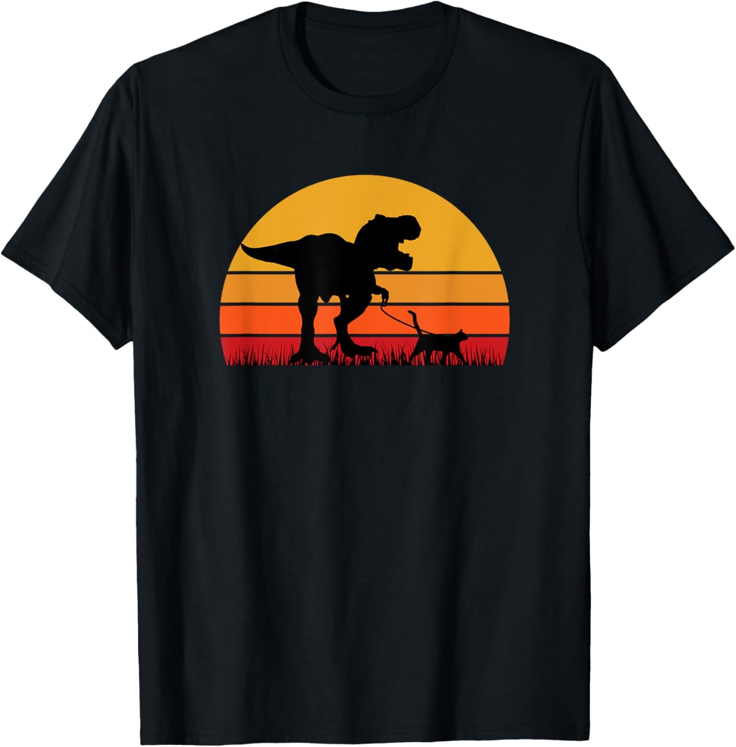 T-Rex Walking Cat Trex Tyrannosaurus Rex Kitten Funny Cute T-Shirt