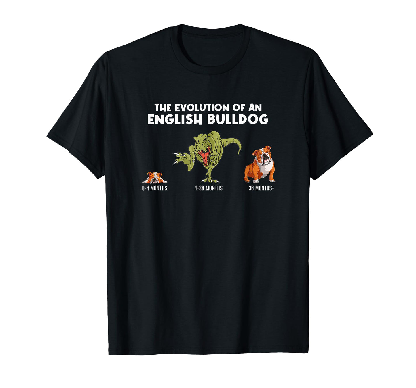 The Evolution Of An English Bulldog Mom Funny Bulldog T-Shirt