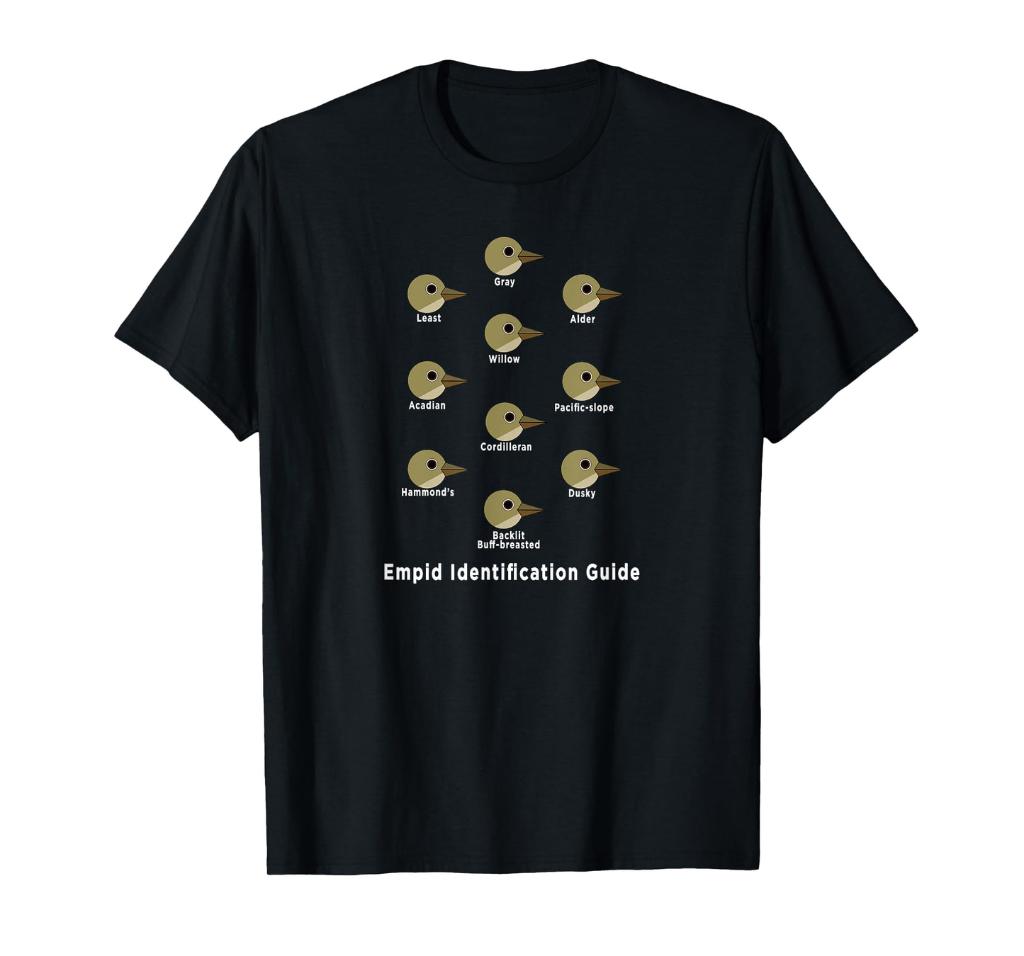 Birding Shirt: Empid Id Guide Funny Birding T-Shirt T-Shirt