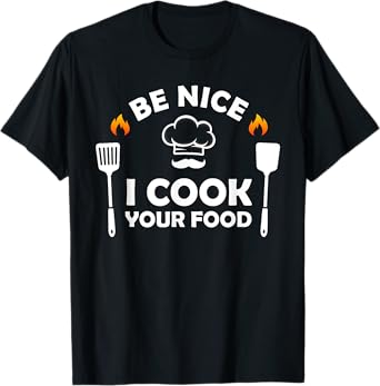 Funny Chef Design For Men Women Cooking Lover Culinary Cook T-Shirt