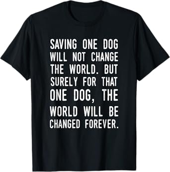 Dog Rescue Humane Society Adoption TShirt T-Shirt