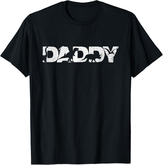 Dada Saurus T Rex Mens Dinosaur in Father's Day Daddysaurus T-Shirt