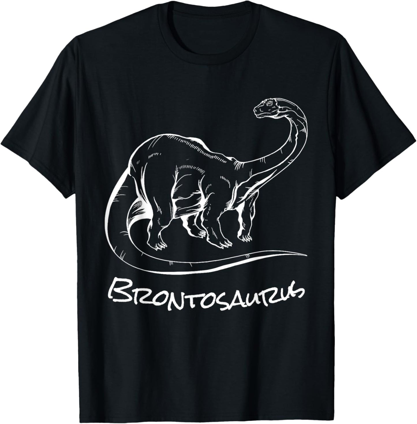 Brontosaurus Sketch Cool Prehistoric Animal Dinosaur T-Shirt