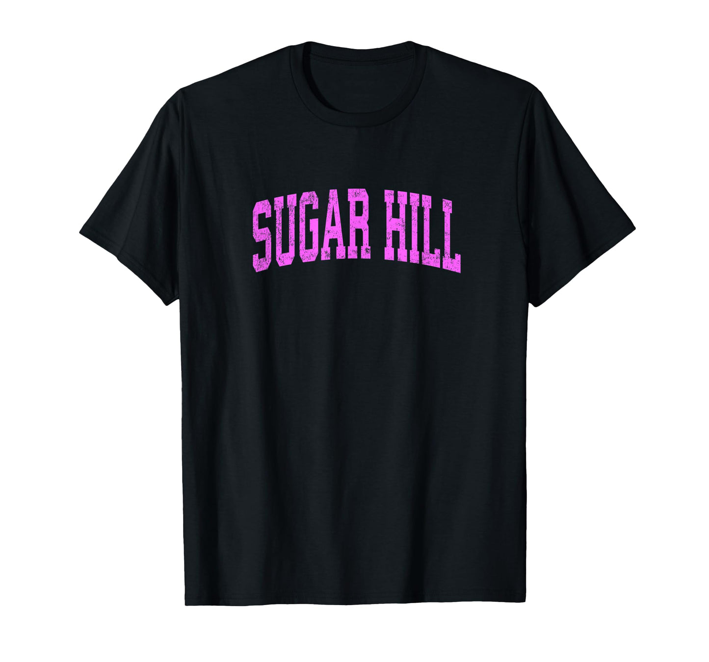 Sugar Hill Georgia GA Vintage Athletic Sports Pink Design T-Shirt