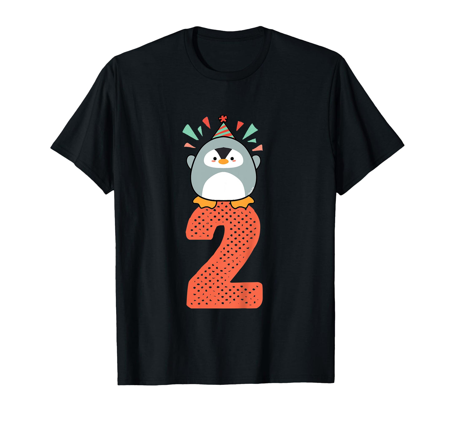Kids 2nd Birthday Gift Idea Toddler Penguin 2 Years T-Shirt