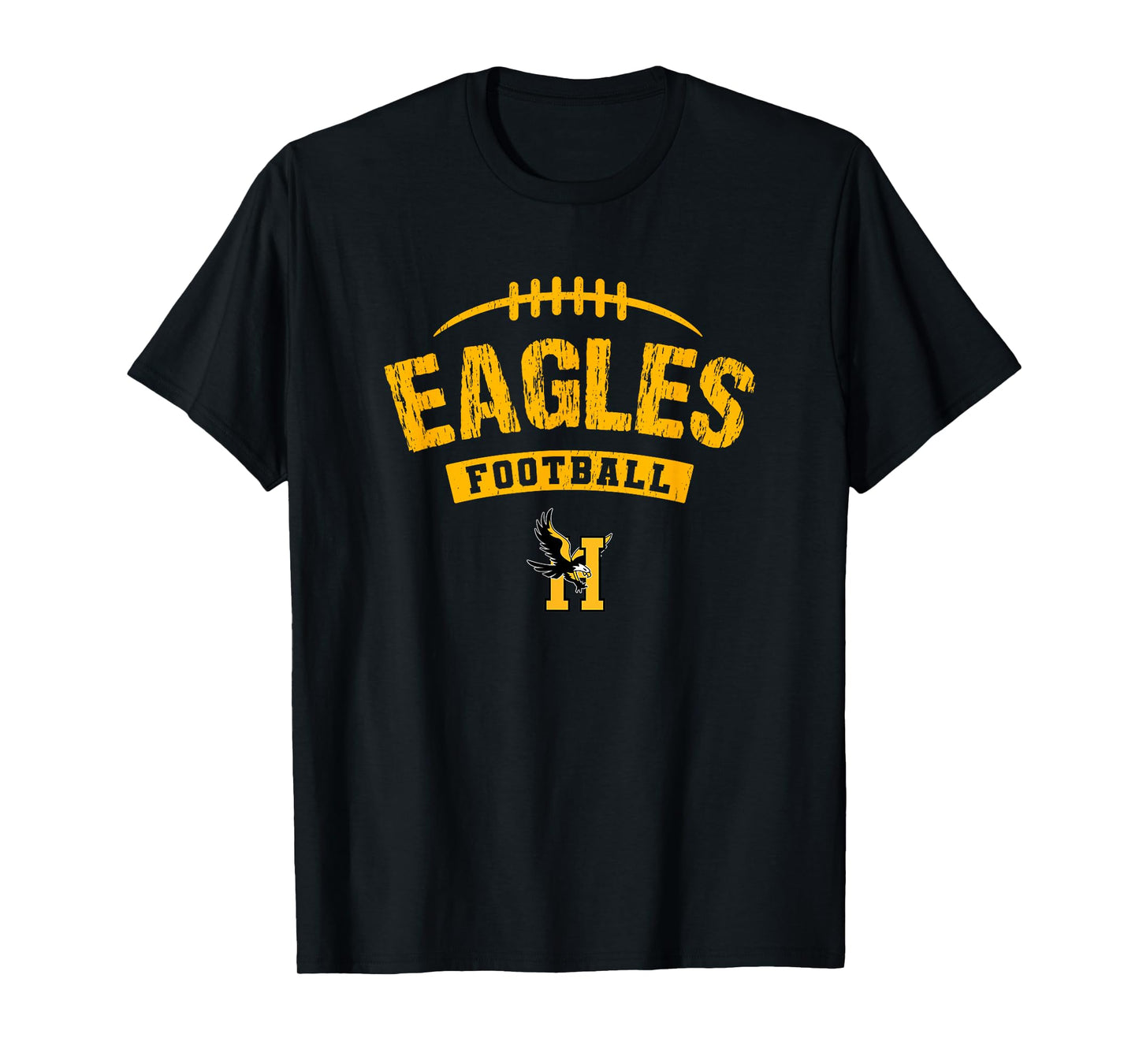 Hobbs Eagles Logo Football Distressed HS T-Shirt