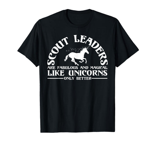 Funny Scout Leader Appreciation Unicorn Lover Humor Quote T-Shirt