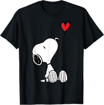Peanuts Heart Sitting Snoopy T-Shirt