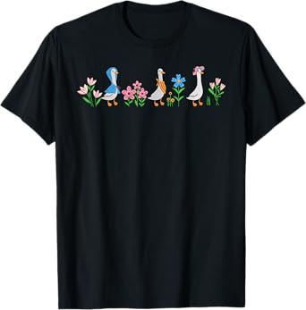 Funny Meme Goose Wildflower Summer Vacation Beach Hawaii T-Shirt