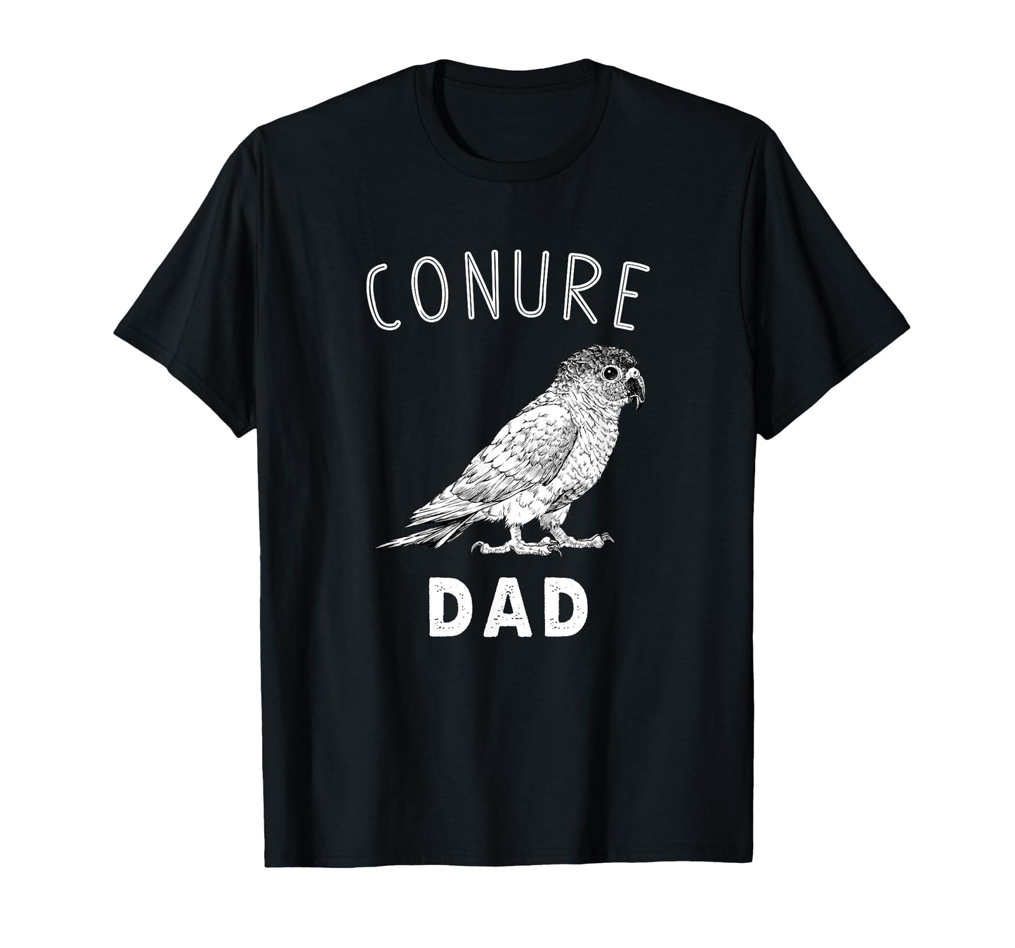 Conure Dad Green Cheek Conure Parrot Bird Papa T-Shirt