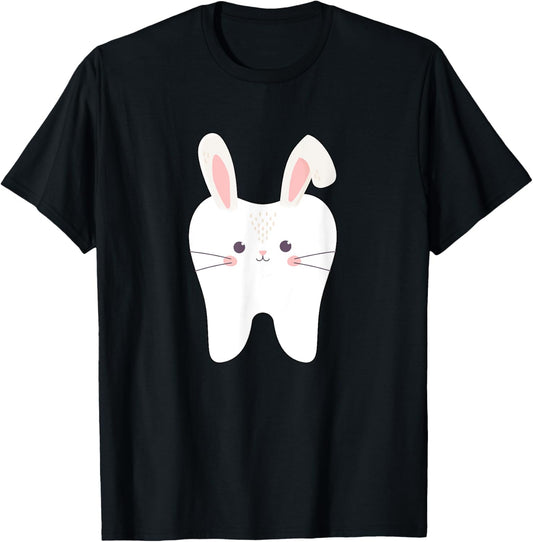Tooth Bunny Dentist Easter Dental Assistant Easter Day Cute T-Shirt
