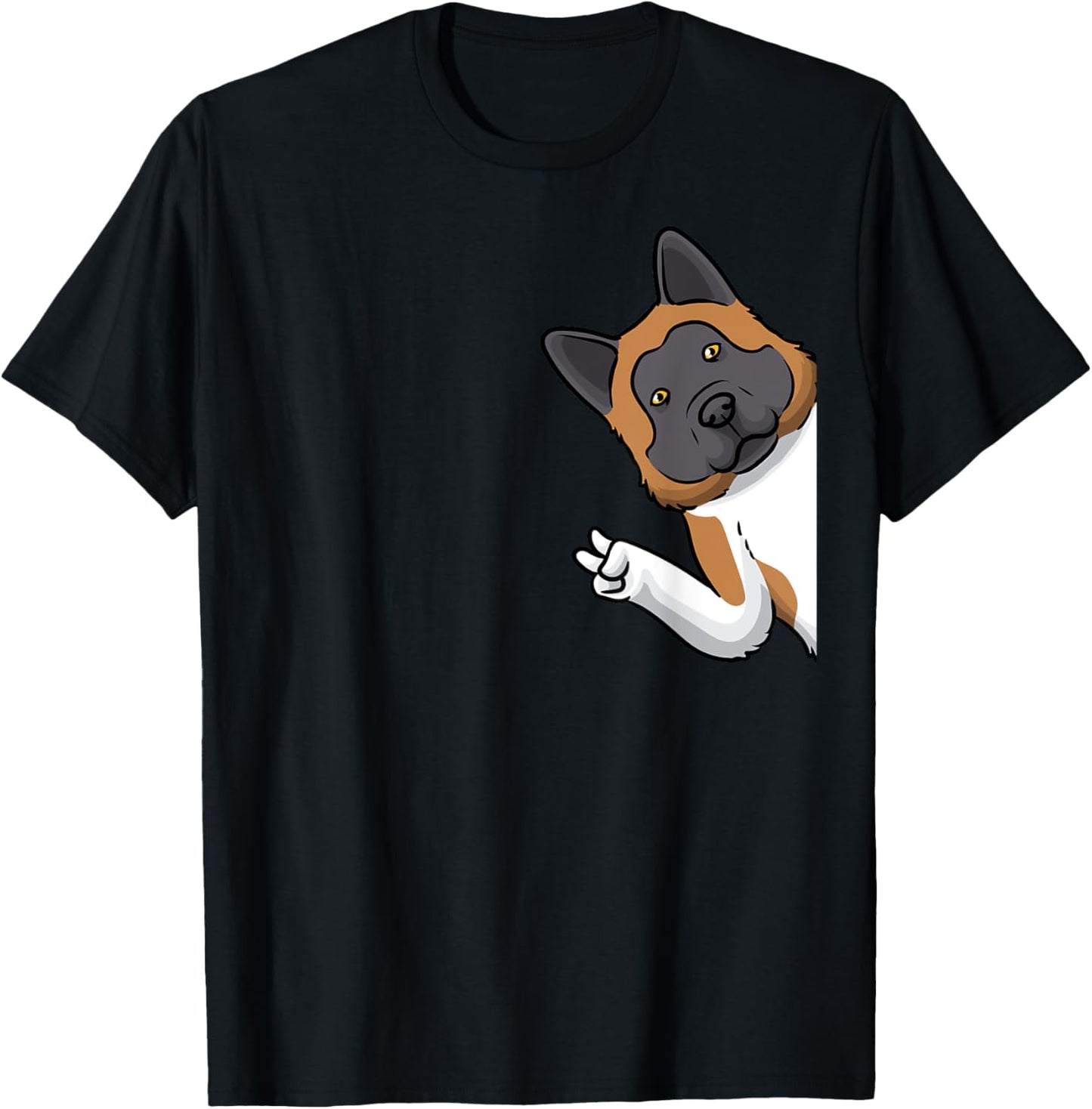 American Akita Dog From Side T-Shirt