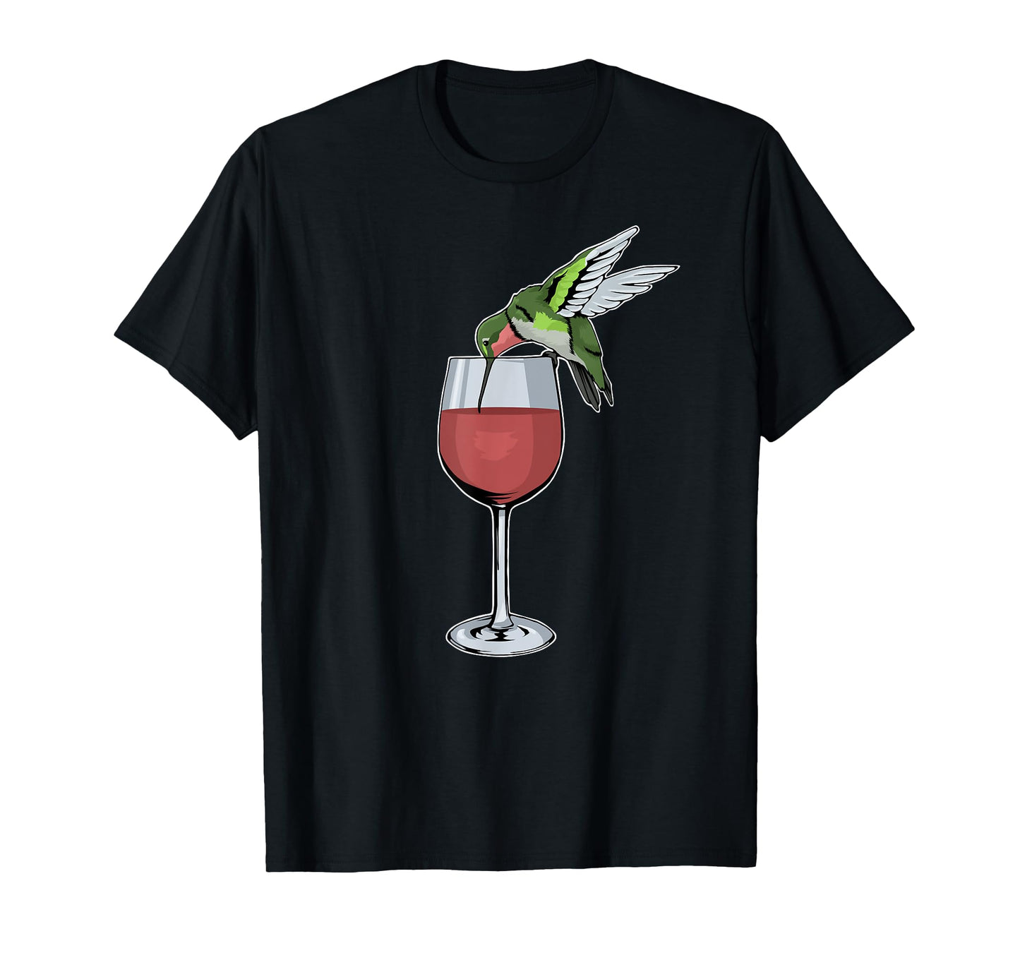 Hummingbird Wine Tshirt Bird Spirit Animal Wine Hummingbird T-Shirt