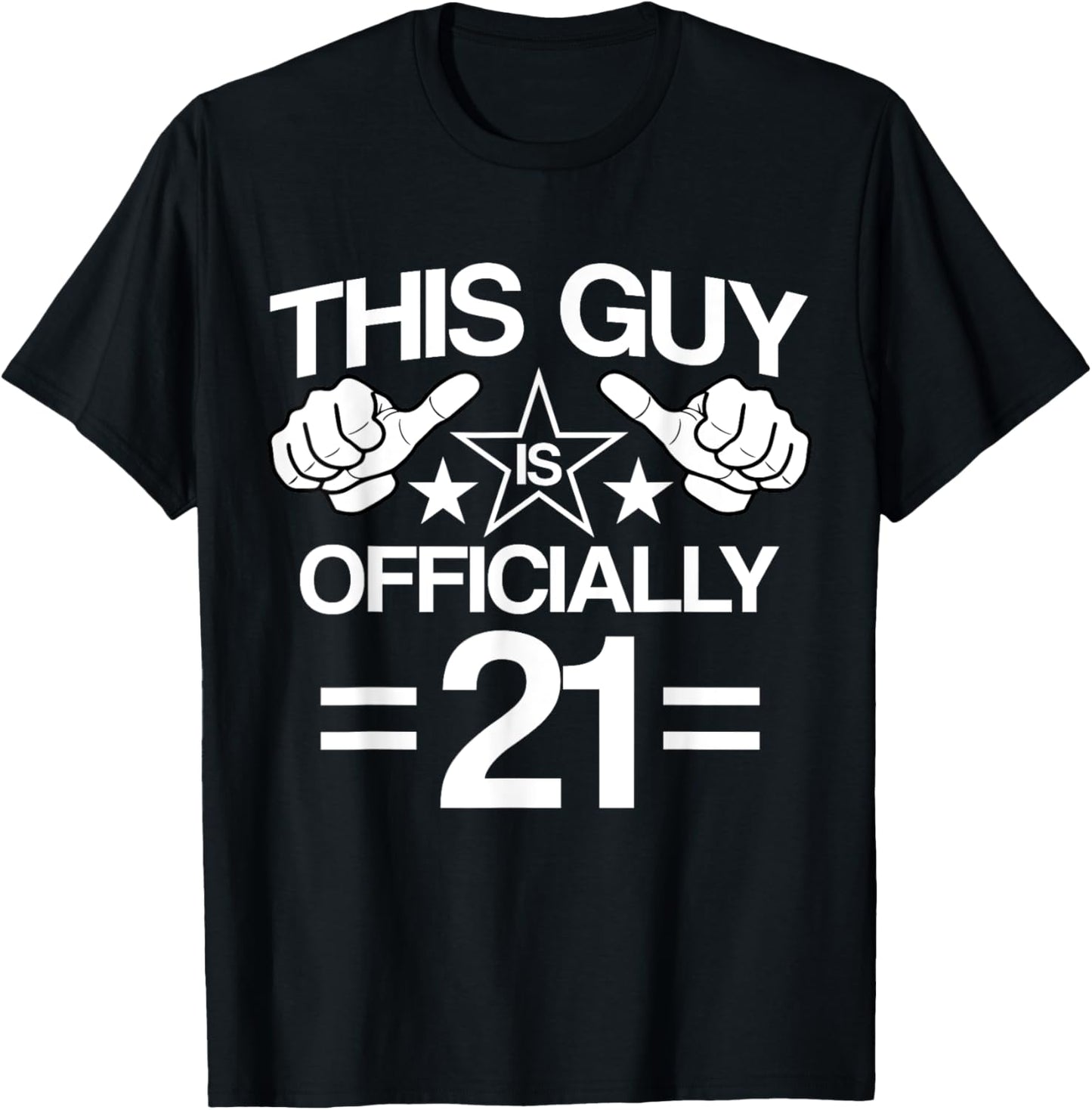 This Guy Is Officially 21 Years Old 21st Birthday Present T-Shirt