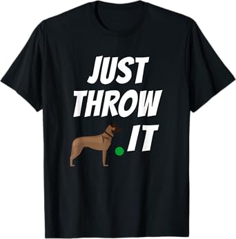 Belgian Malinois TShirt Just Throw It Funny Maligator T-Shirt