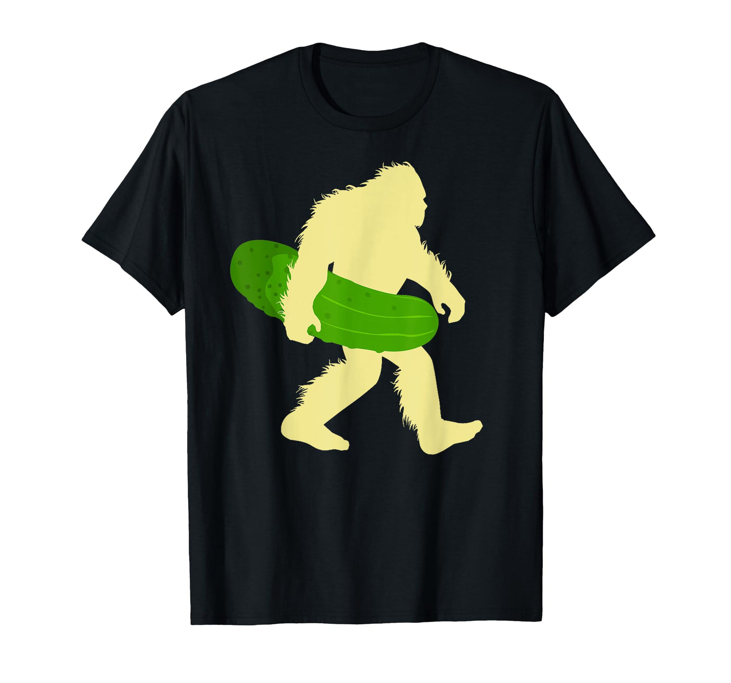 Funny Cucumber Loves Pickle Bigfoot Sasquatch Pickles Lover T-Shirt