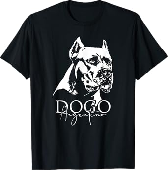 Funny Proud Dogo Argentino dog portrait gift present dog T-Shirt