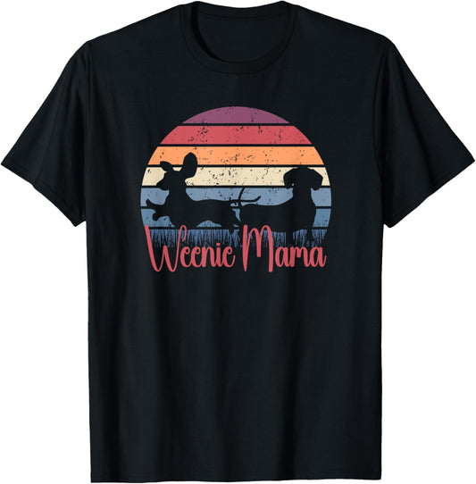Weenie mama dachshund wiener teckel Weenie mom dad sausage T-Shirt