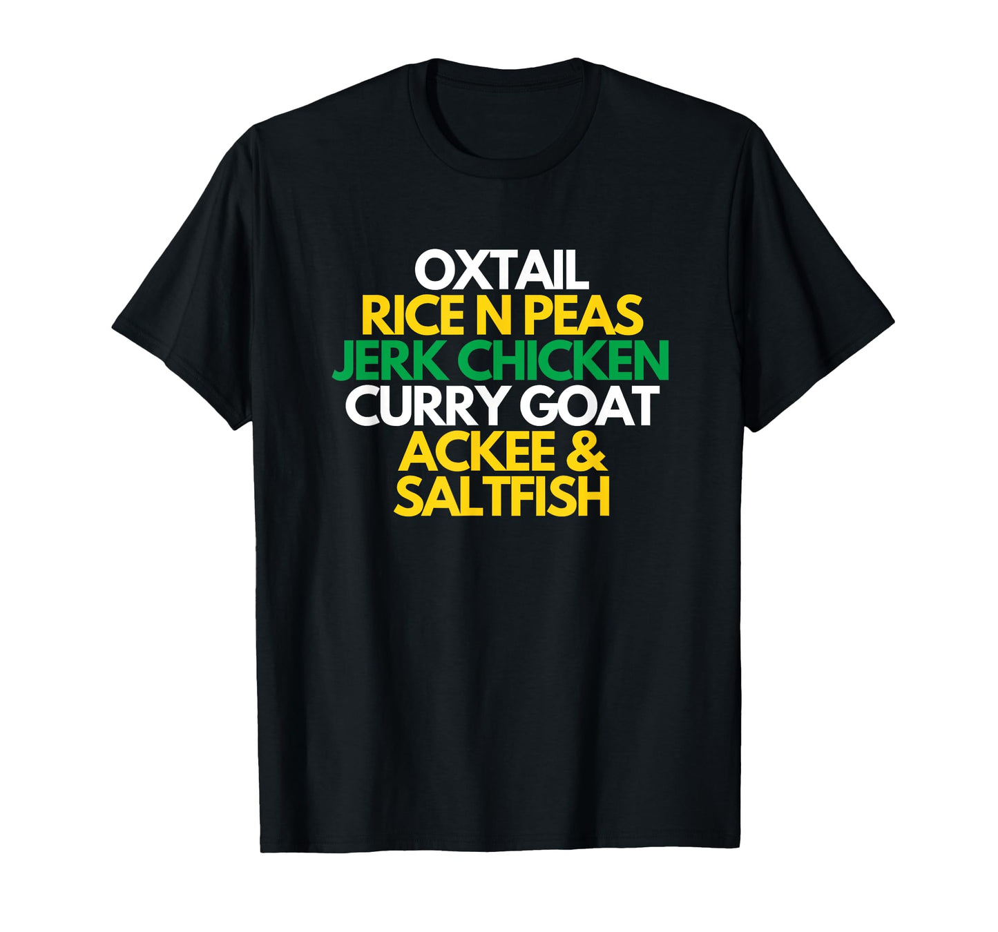 Jamaica Food Pride Jamaican Flag Funny Caribbean DNA T-Shirt
