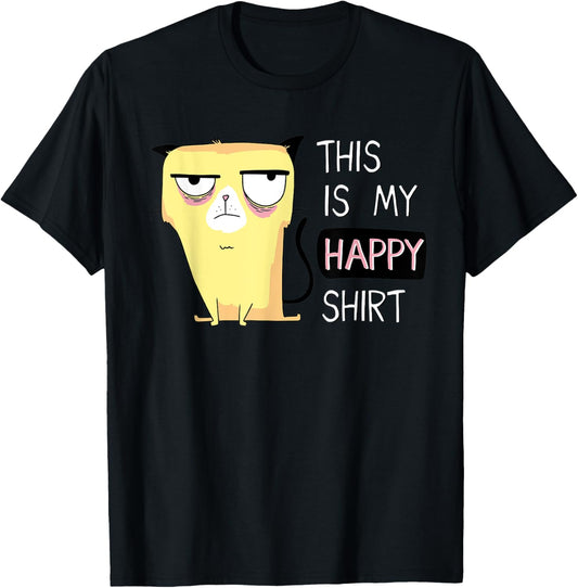 This is my happy shirt cat with cat motif sarcasm Costume T-Shirt