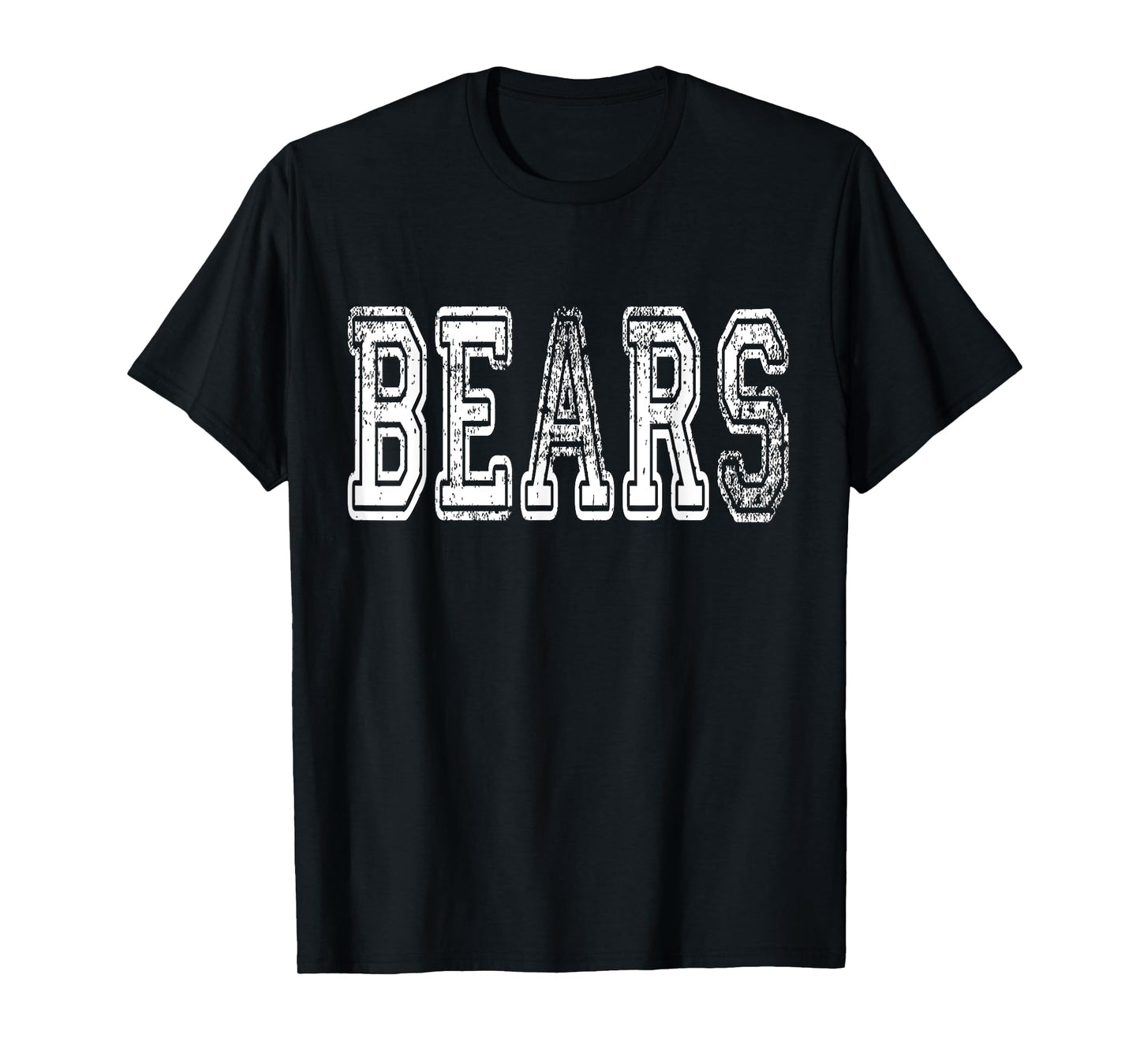 Bears Mascot Distressed Vintage School Sports Name Fans T-Shirt