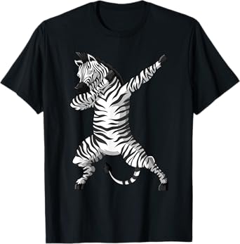 Funny Zebra Dab Dabbing Zoo Africa Safari Animal Lover Gifts T-Shirt