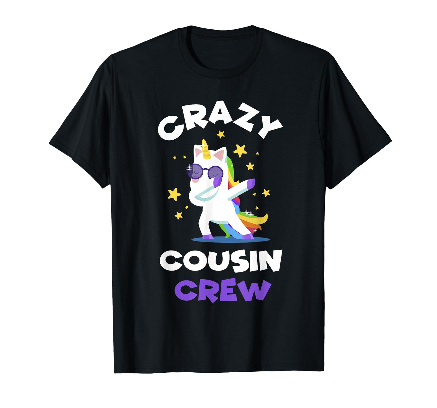 Crazy Cousin Crew Reunion Unicorn T Shirt Funny Dabb T-Shirt