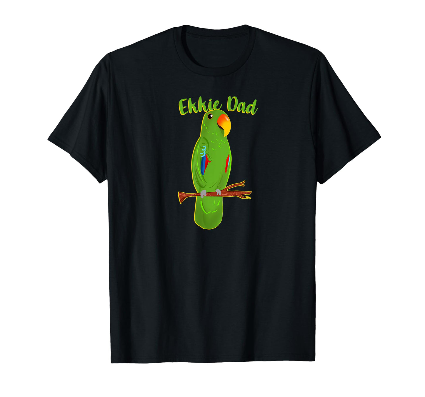 Ekkie Dad Eclectus Parrot Adorable Bird Cute Drawing T-Shirt