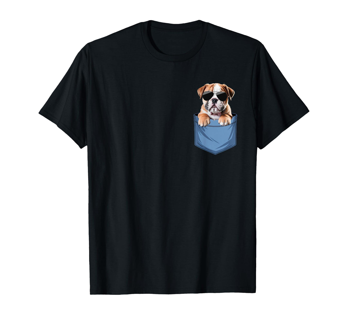 Cute Pocket English Bulldog Lover Bully Dog Mom T-Shirt