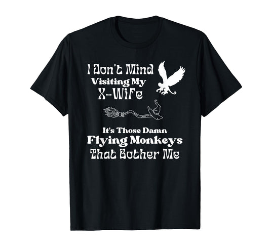 X-Wife Humor for Newly Divorced Man X-Husband Witch Theme T-Shirt