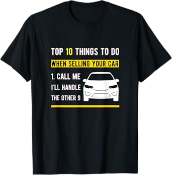 Car Salesman For Auto Seller Who Love Vintage Car T-Shirt