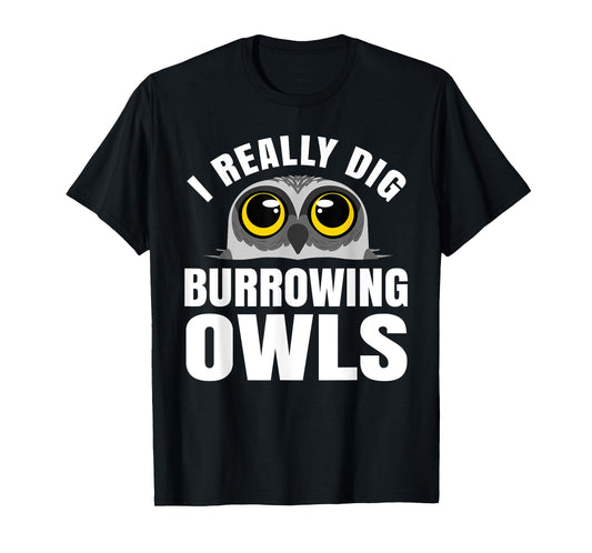 Burrowing Owl Lover Bird Watcher Ornithology Nocturnal Hoot T-Shirt
