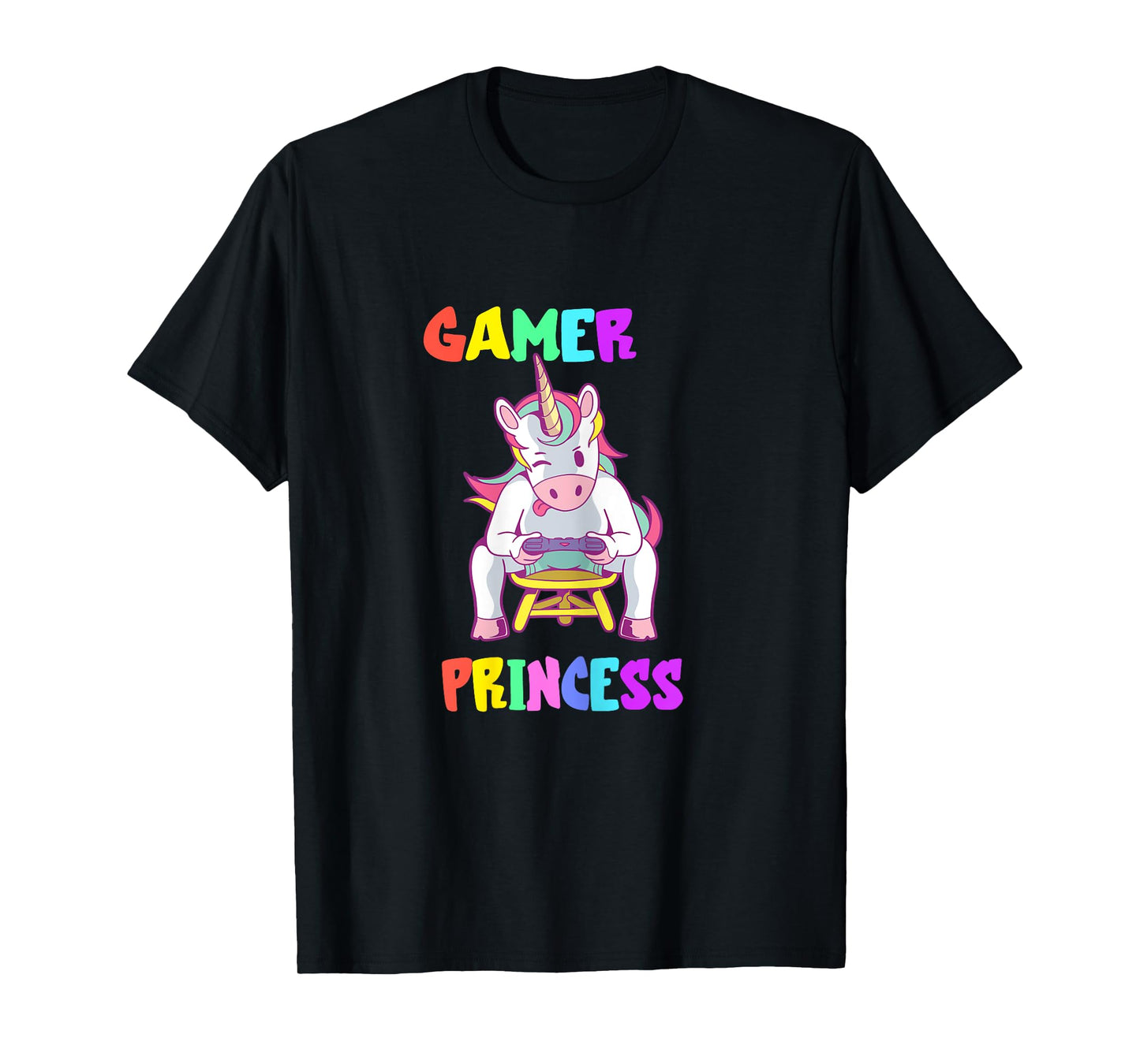 Gamer Princess Gaming Princess Gaming Unicorn Console Player T-Shirt
