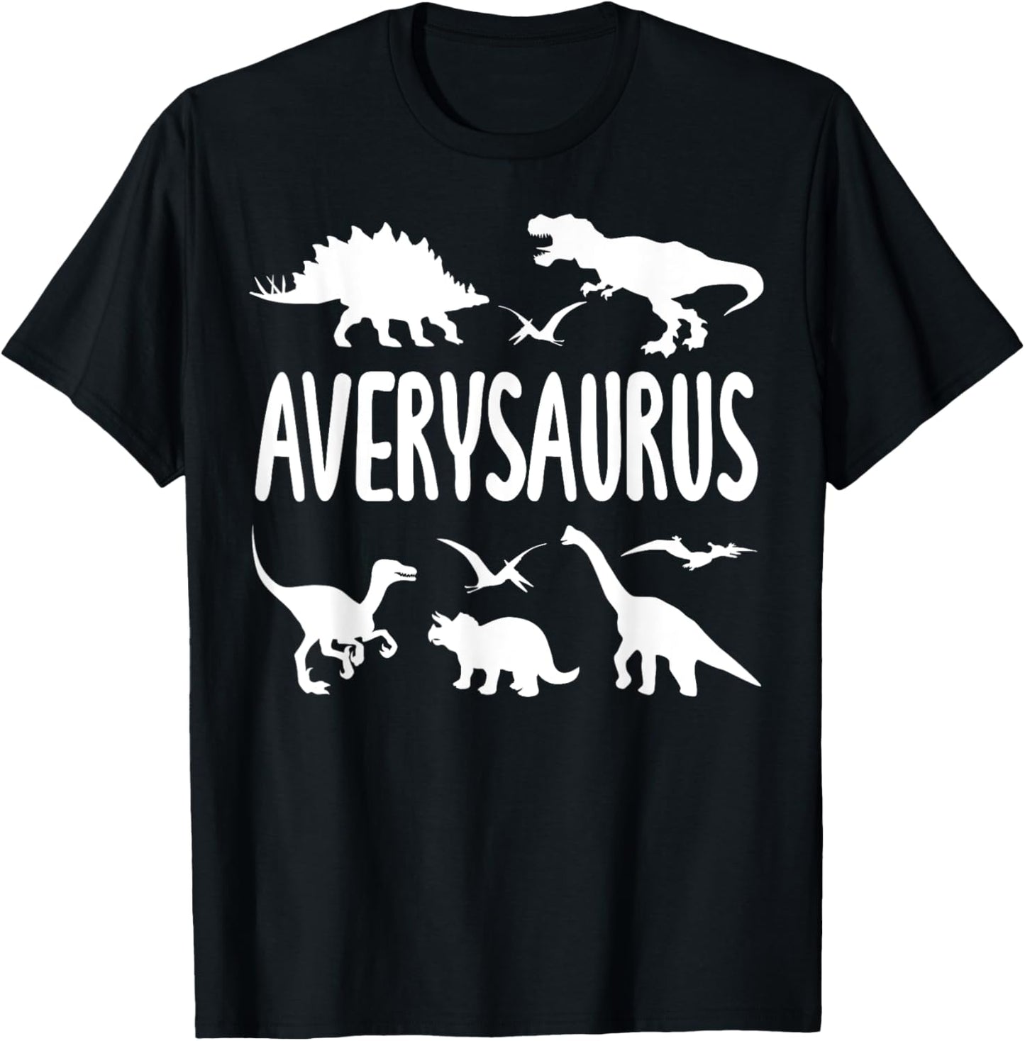Dinosaur T Rex Dino Avery Averysaurus Boys Name T-Shirt