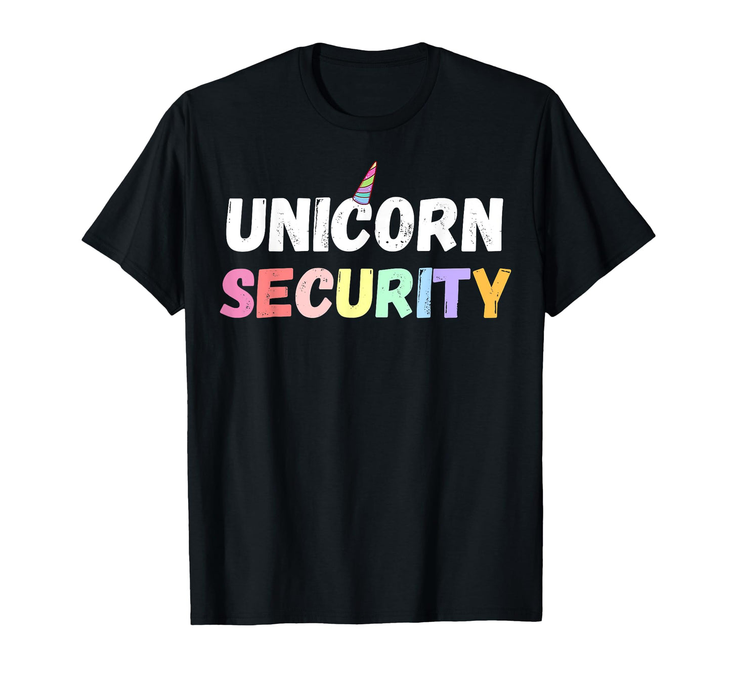 Halloween Mother Daughter Costume Unicorn Security Dad Mom T-Shirt