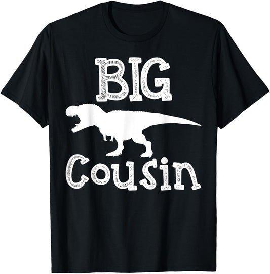 Dinosaur Lover Big Cousin Boys Funny Family Squad Kids Gifts T-Shirt