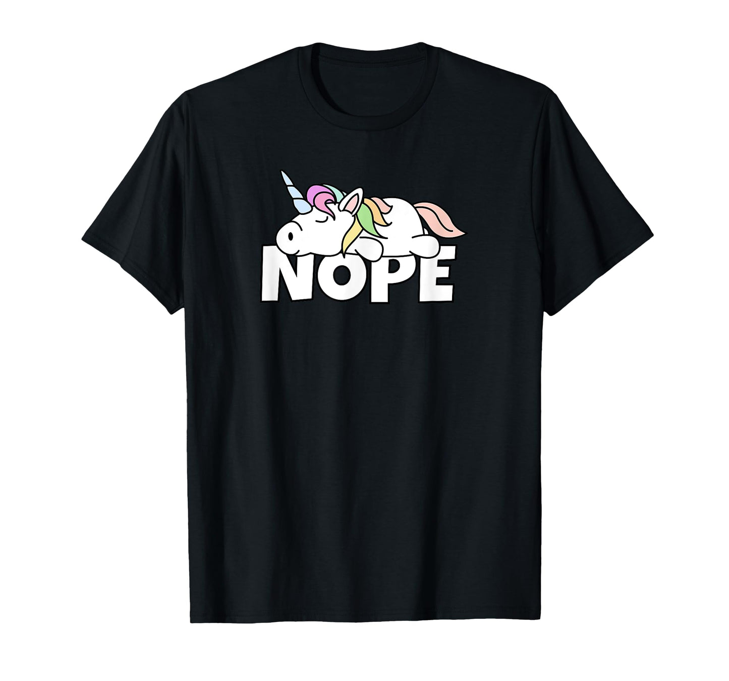Lazy Unicorn Nope T-Shirt