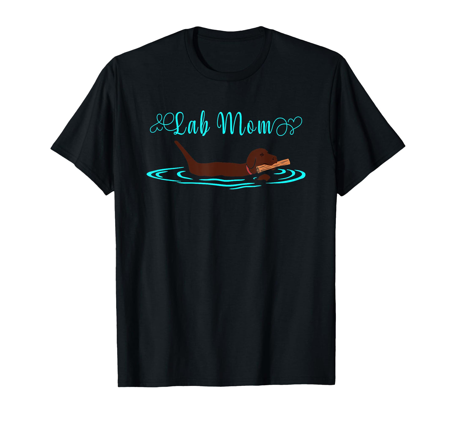 Lab Mom Chocolate Labrador Retriever Dog Owner Lover T-Shirt for Men Women Girls Kids