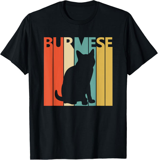 Vintage Burmese Cat T-shirt - Cat Owner Tshirt Gift