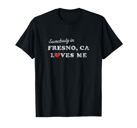 Fresno California CA T-Shirt Retro 70's Gift of Love Tee T-Shirt