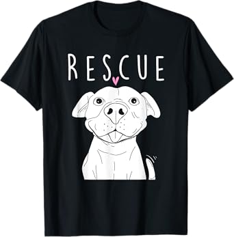 Rescue Pitbull Dog Trainer Breeder Pet Owner Canine Lover T-Shirt for Men Women Kids