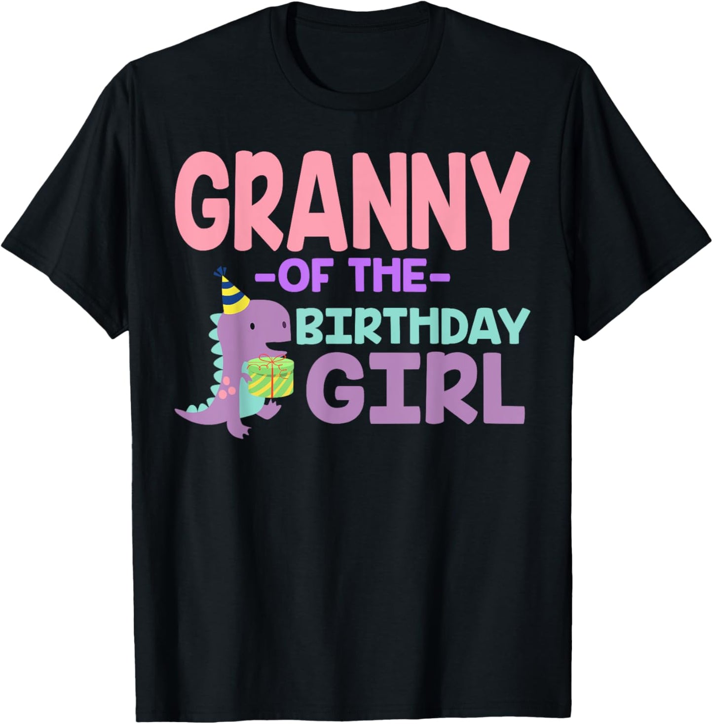 Granny of The Birthday For Girl Saurus Rex Dinosaur Party T-Shirt
