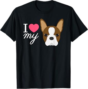 Red Boston Terrier T-Shirt