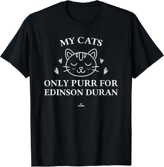 Cat Lovers for Edinson Duran Prospect Baseball Fan Gear T-Shirt