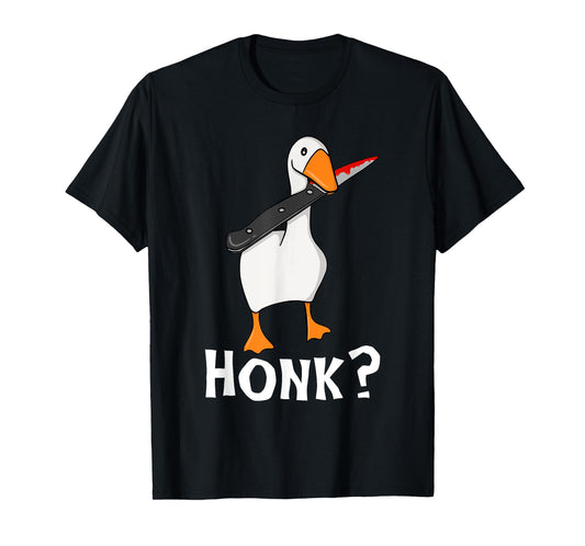 Odd Love Halloween Murderous Goose With Knife True Crime T-Shirt